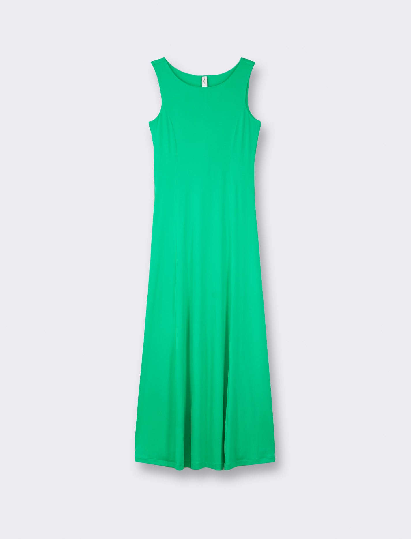 V-Neck Sleeveless Jumpsuit with High Waist, Wide Leg, and Waist Tie - Green