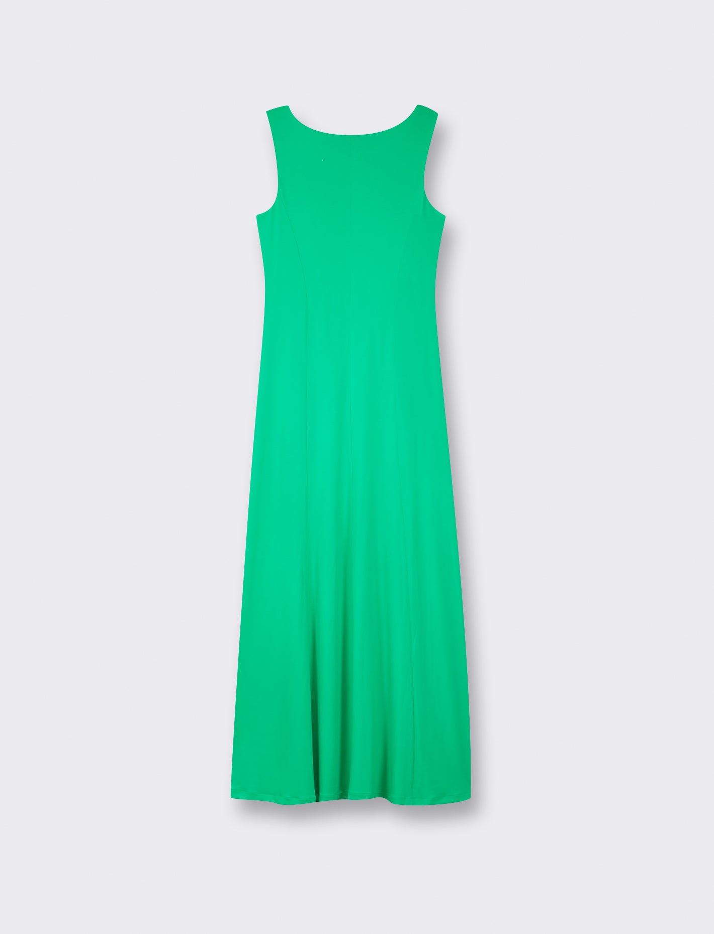 V-Neck Sleeveless Jumpsuit with High Waist, Wide Leg, and Waist Tie - Green