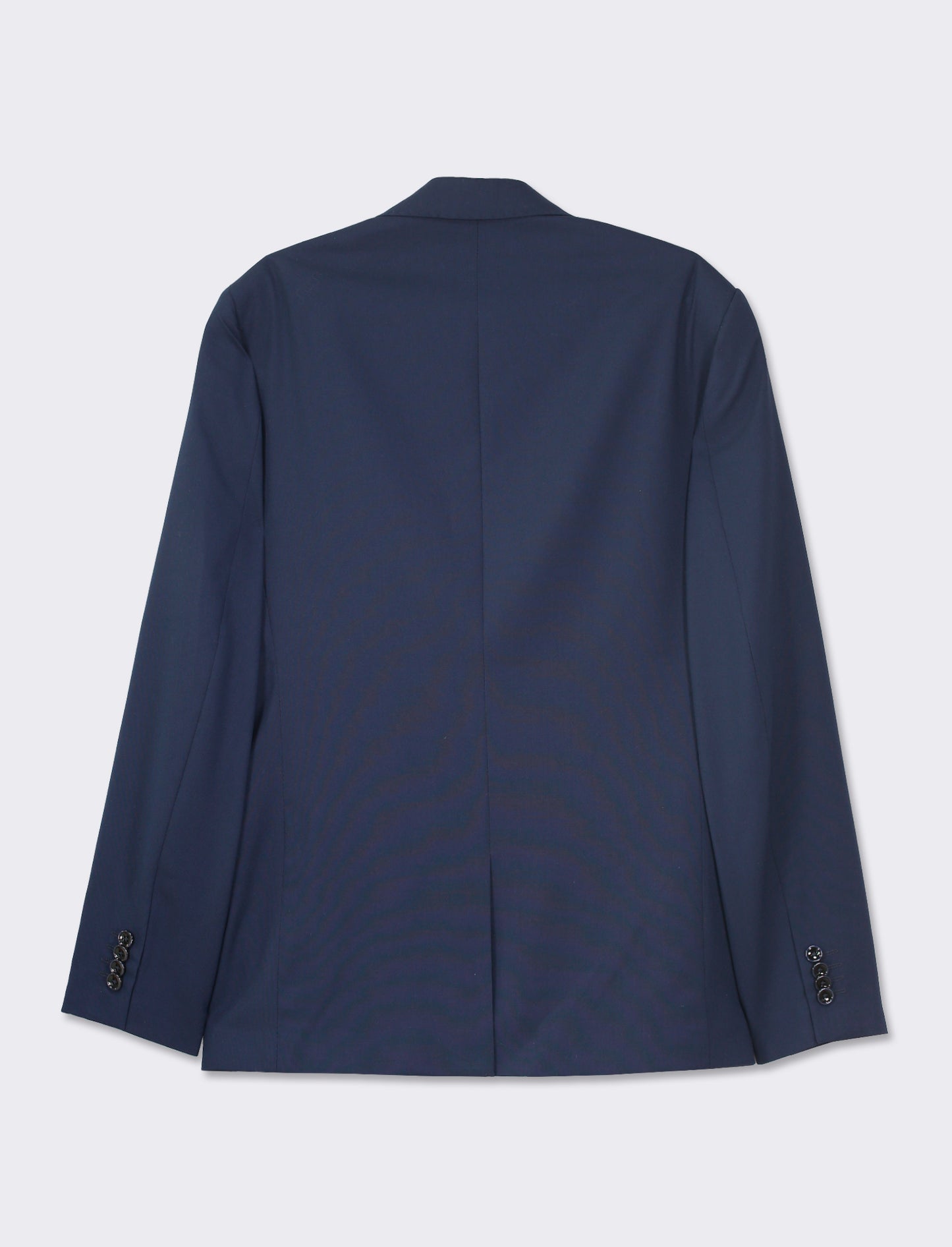 Formal Fit Classic Revers Collar Blazer with Cuff Button Detail - Blue