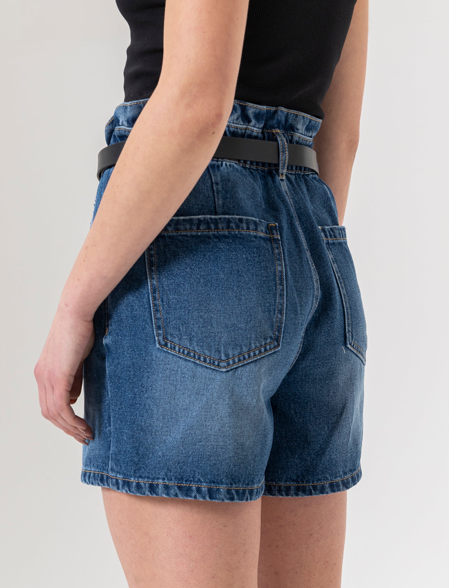 Short con cintura da donna - Denim