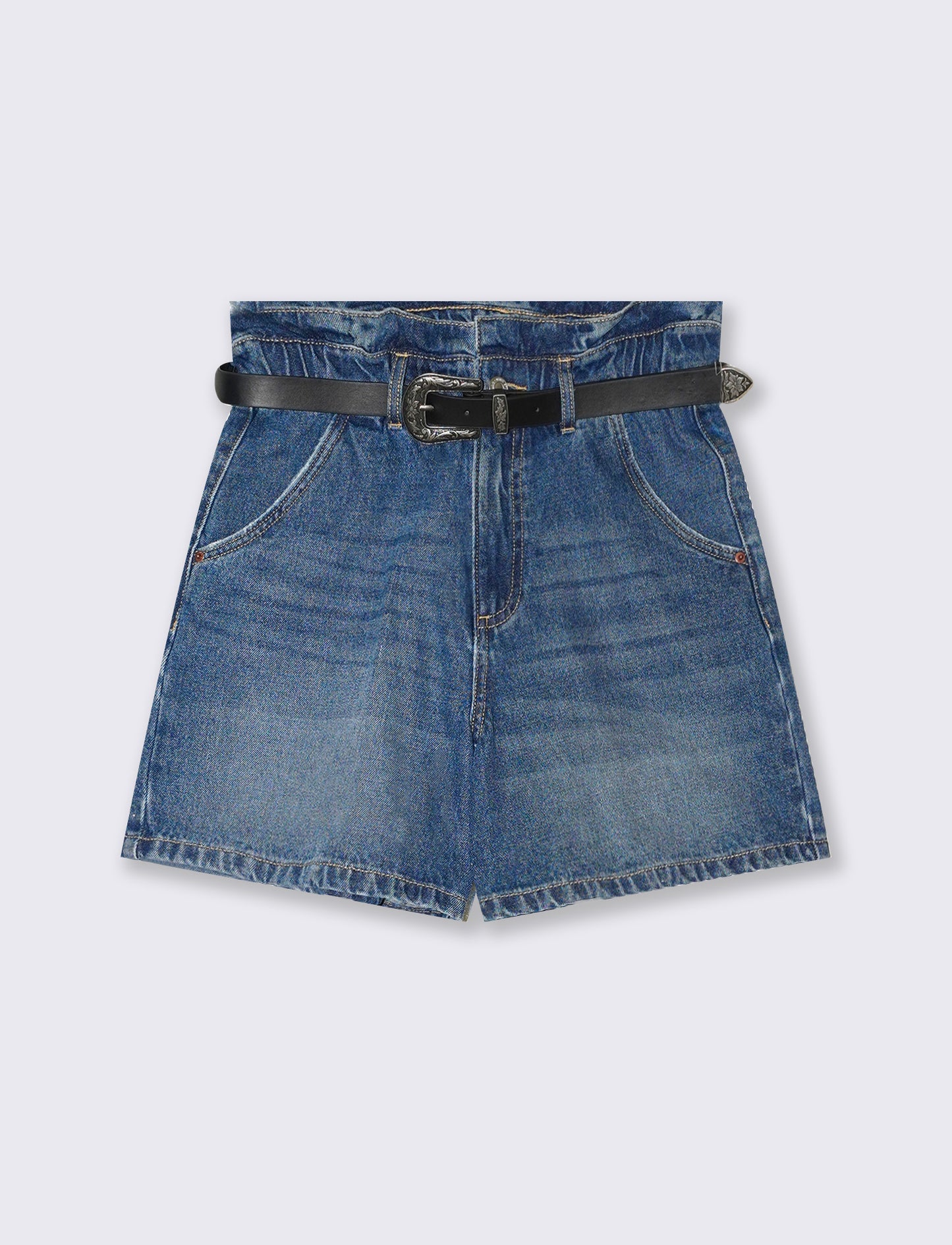 Short con cintura da donna - Denim