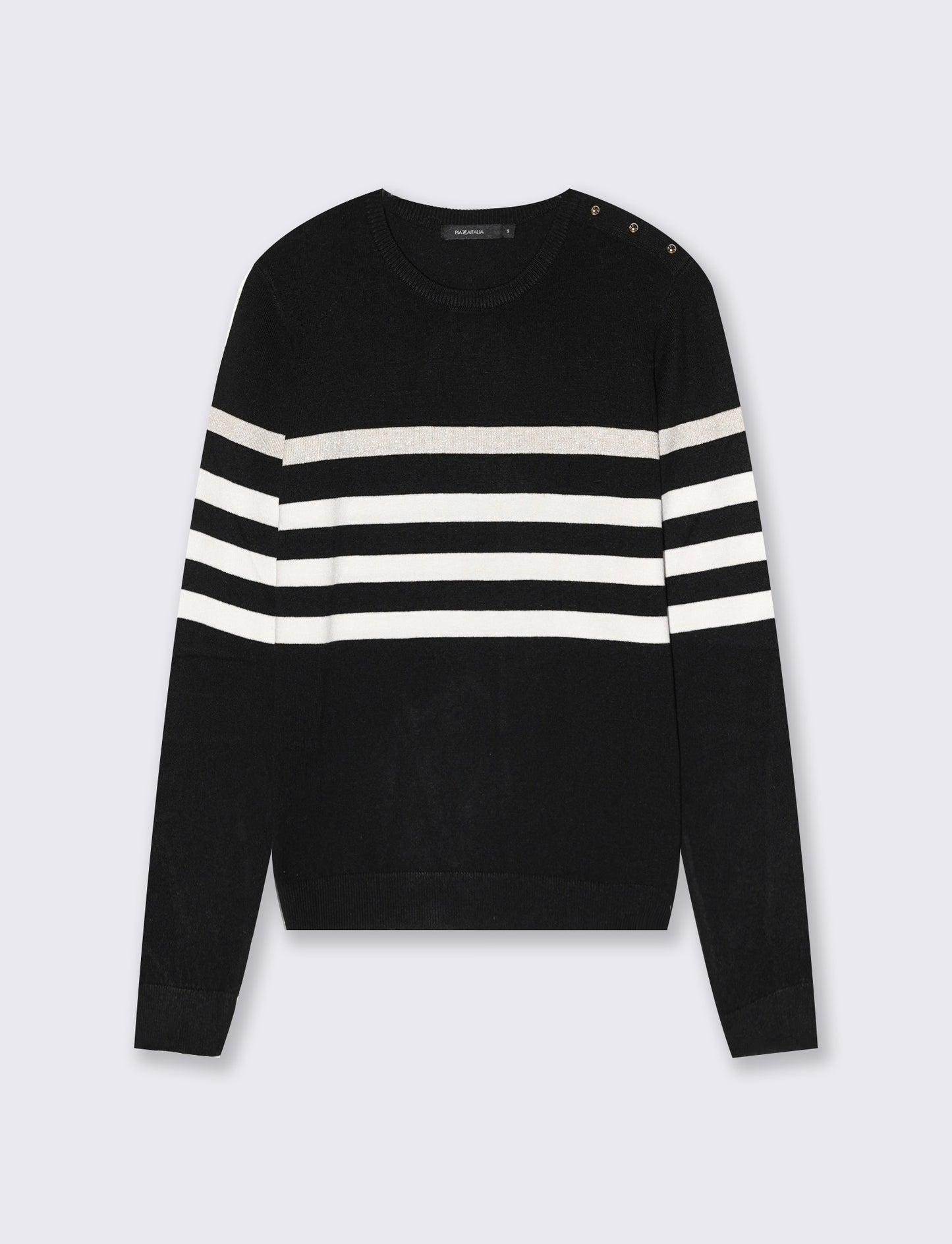 Maglia manica lunga scollo paricollo - var 1