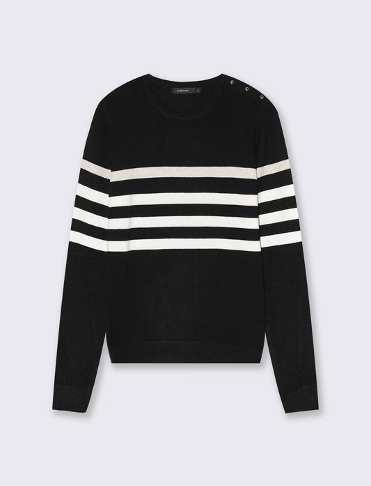 Maglia manica lunga scollo paricollo - var 1