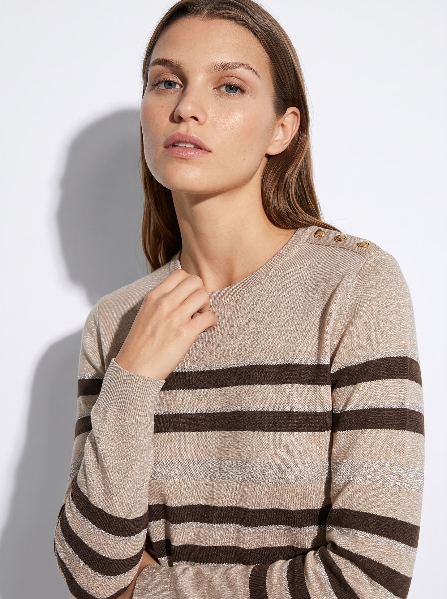 Maglia manica lunga scollo paricollo - var 2