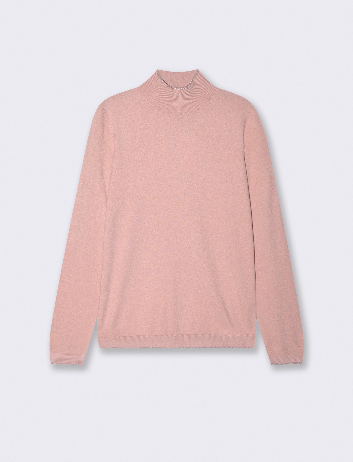 Maglia mezzocollo - Rosa polvere