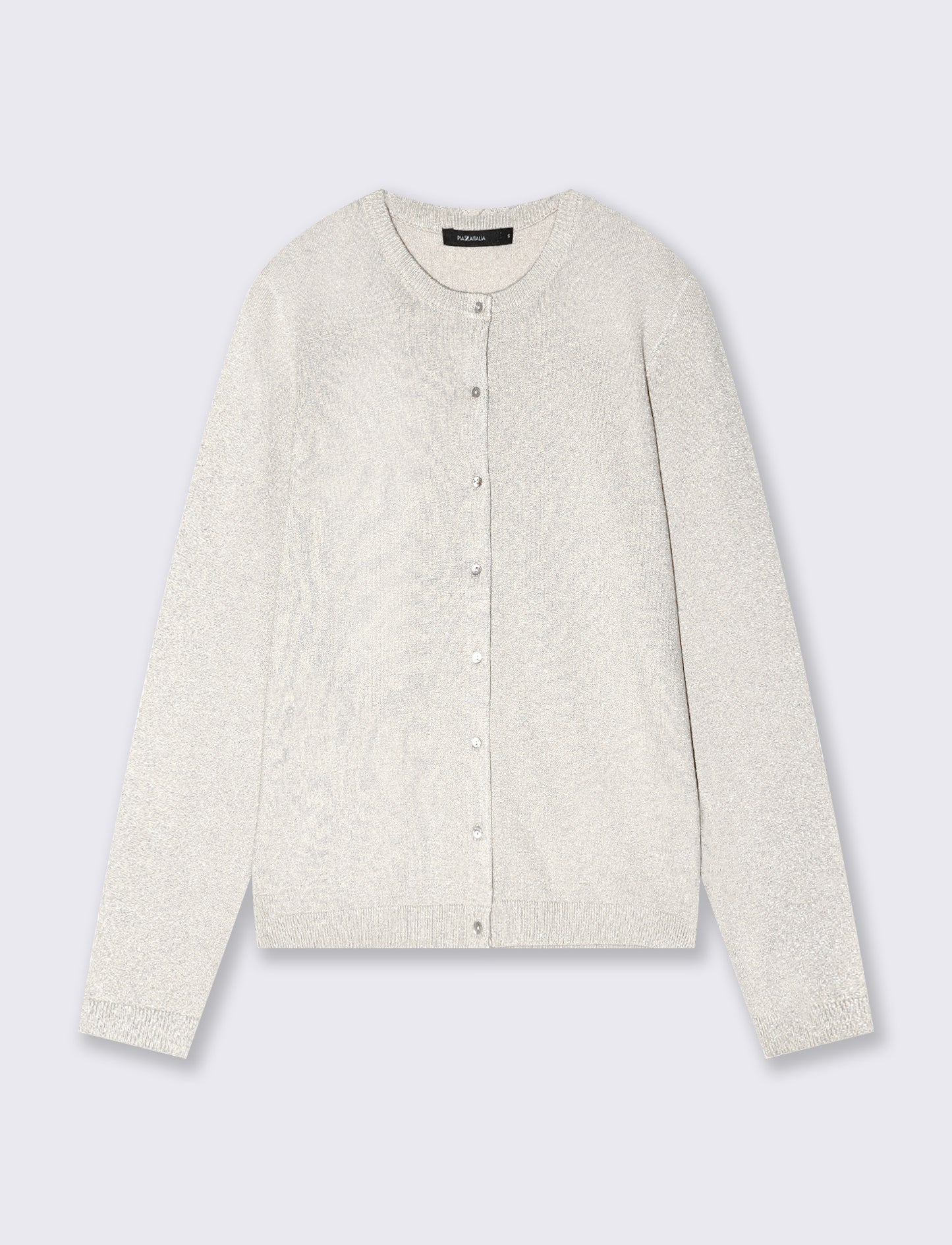 Cardigan in lurex - Avorio
