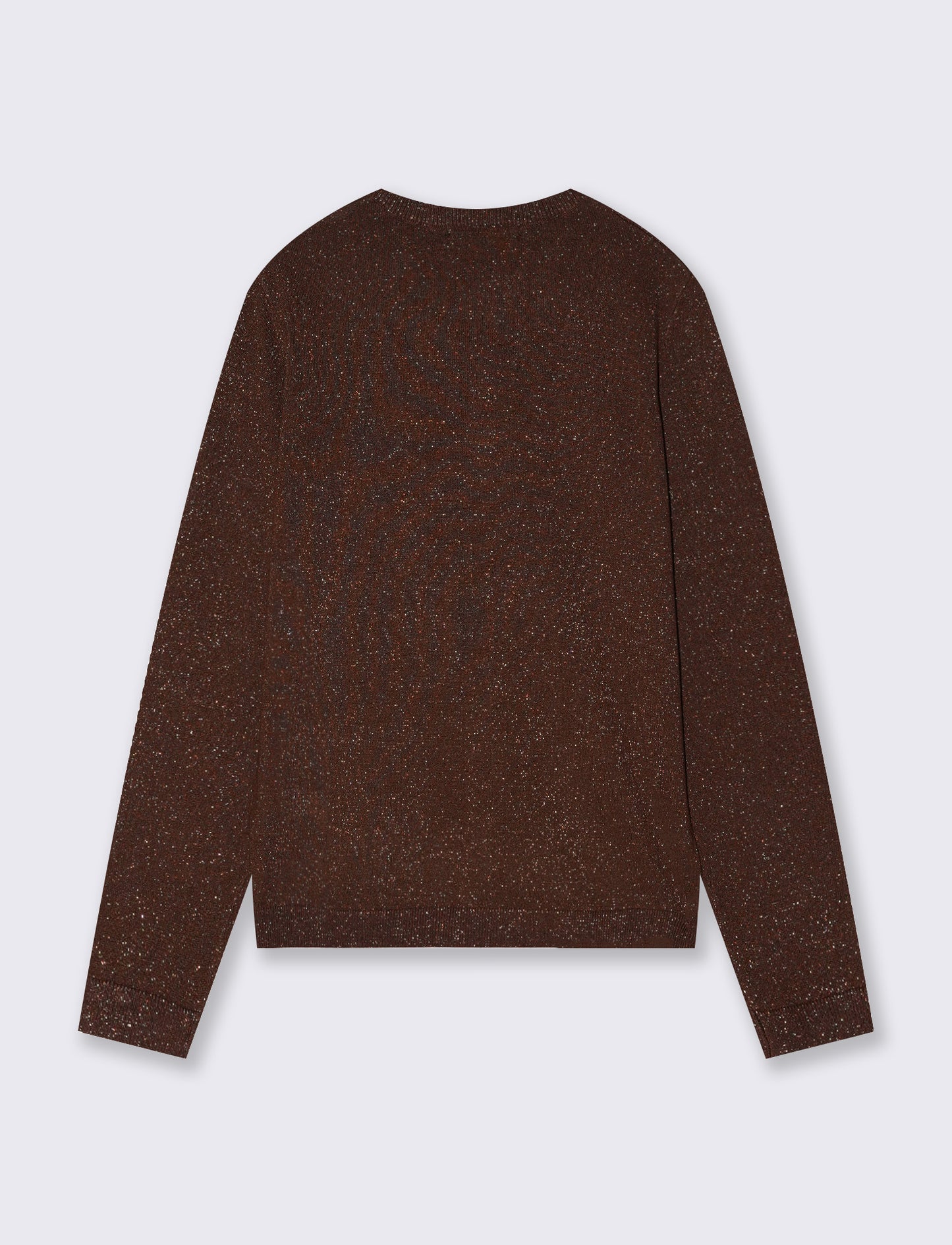 Cardigan in lurex - Marrone cioccolato