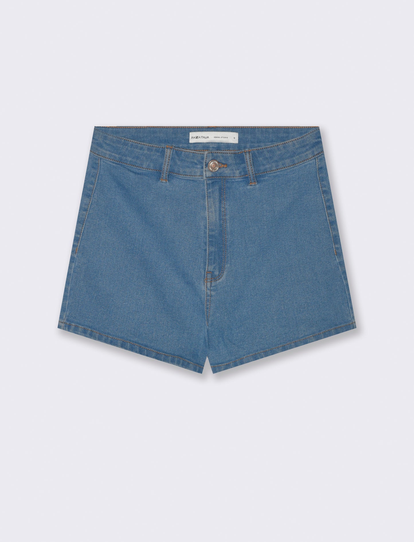 Short vita alta da donna - Denim