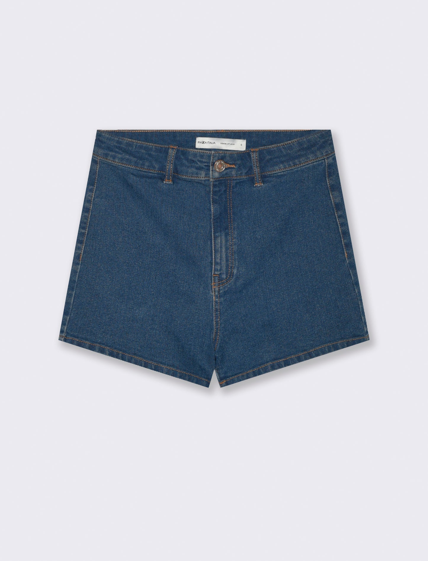 Short vita alta da donna - DENIM SCURO