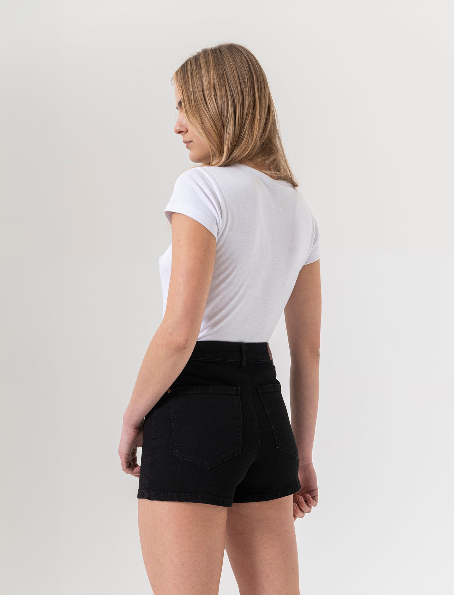 Short vita alta da donna - Nero