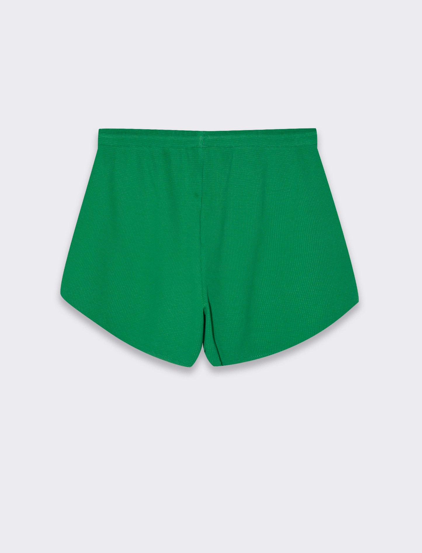 Short con elastico in vita da donna - Verde prato
