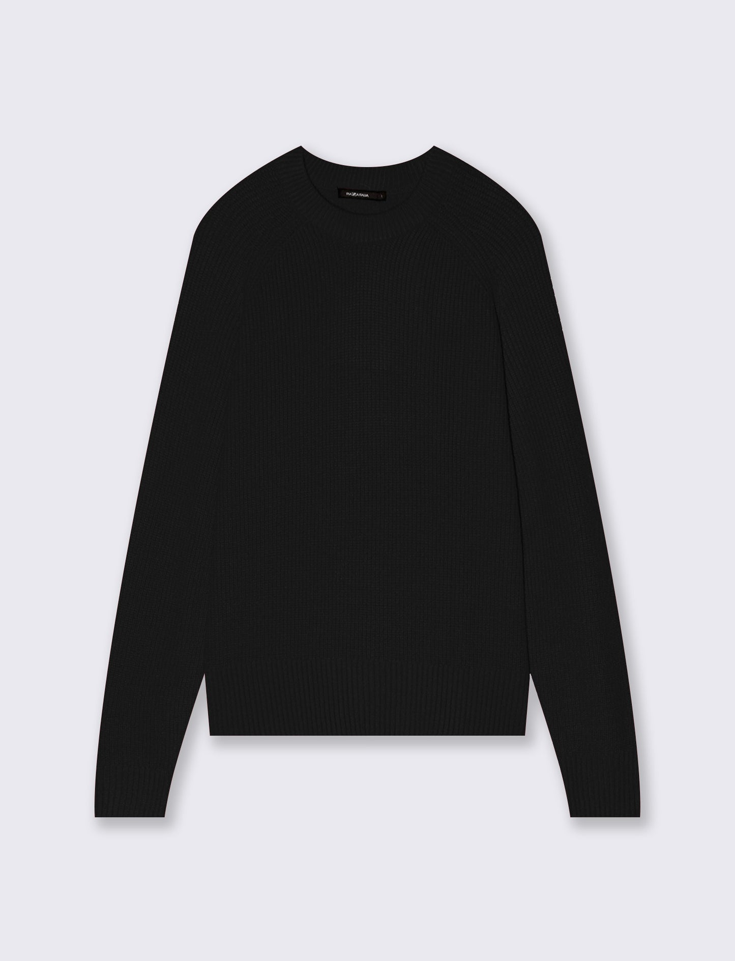 Maglia manica lunga girocollo - Nero