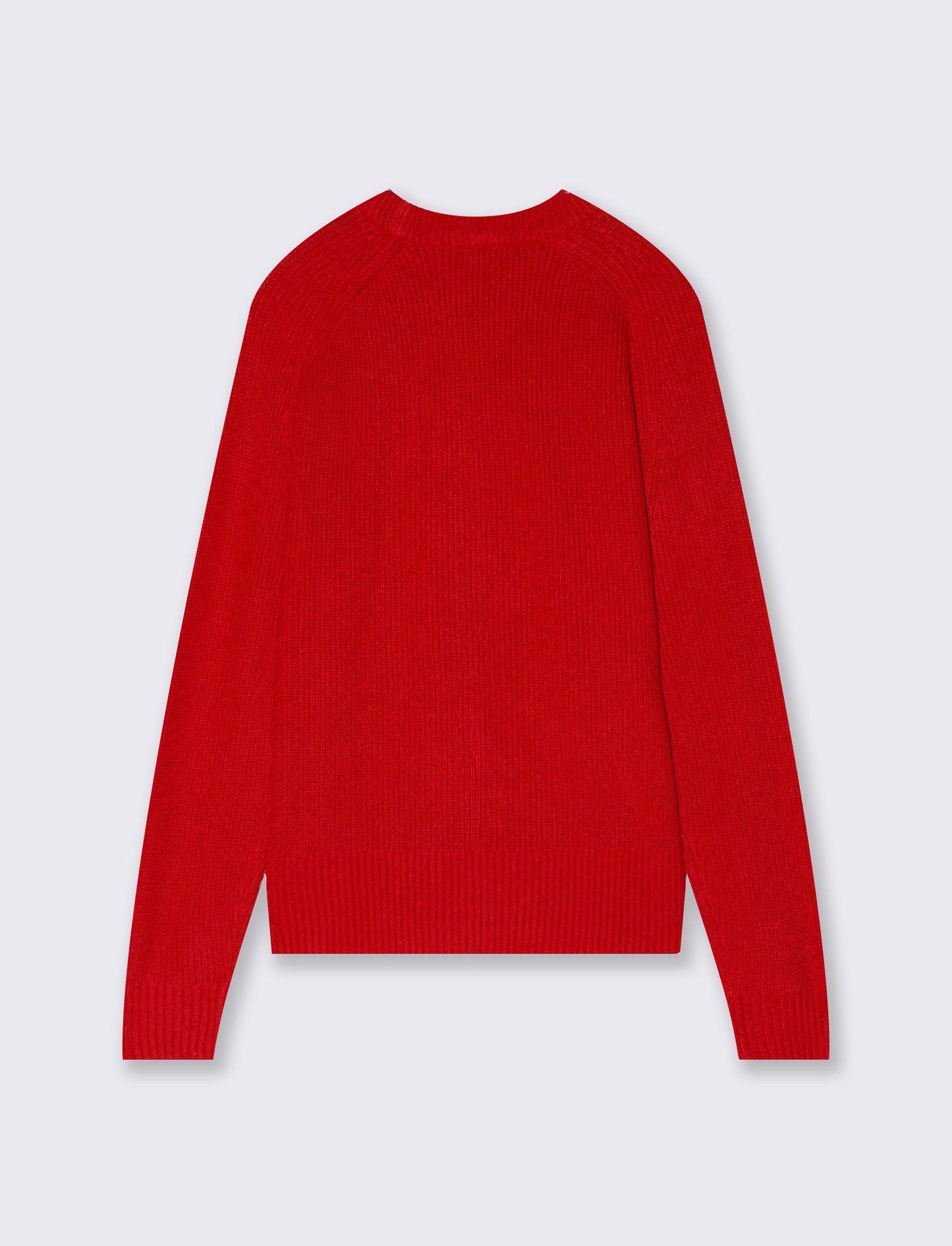 Maglia manica lunga girocollo - Rosso