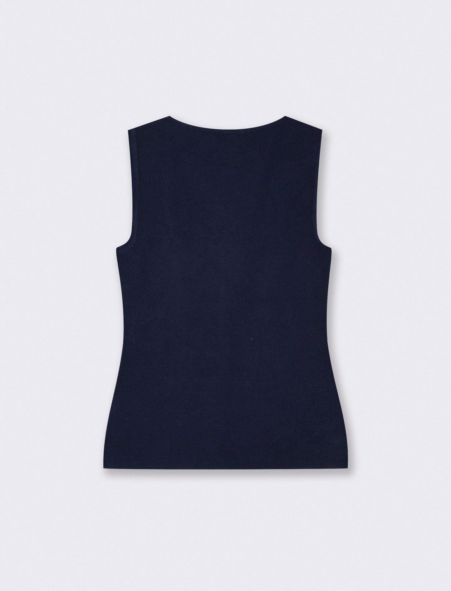Top scollo quadrato con 5 bottoni - Blu