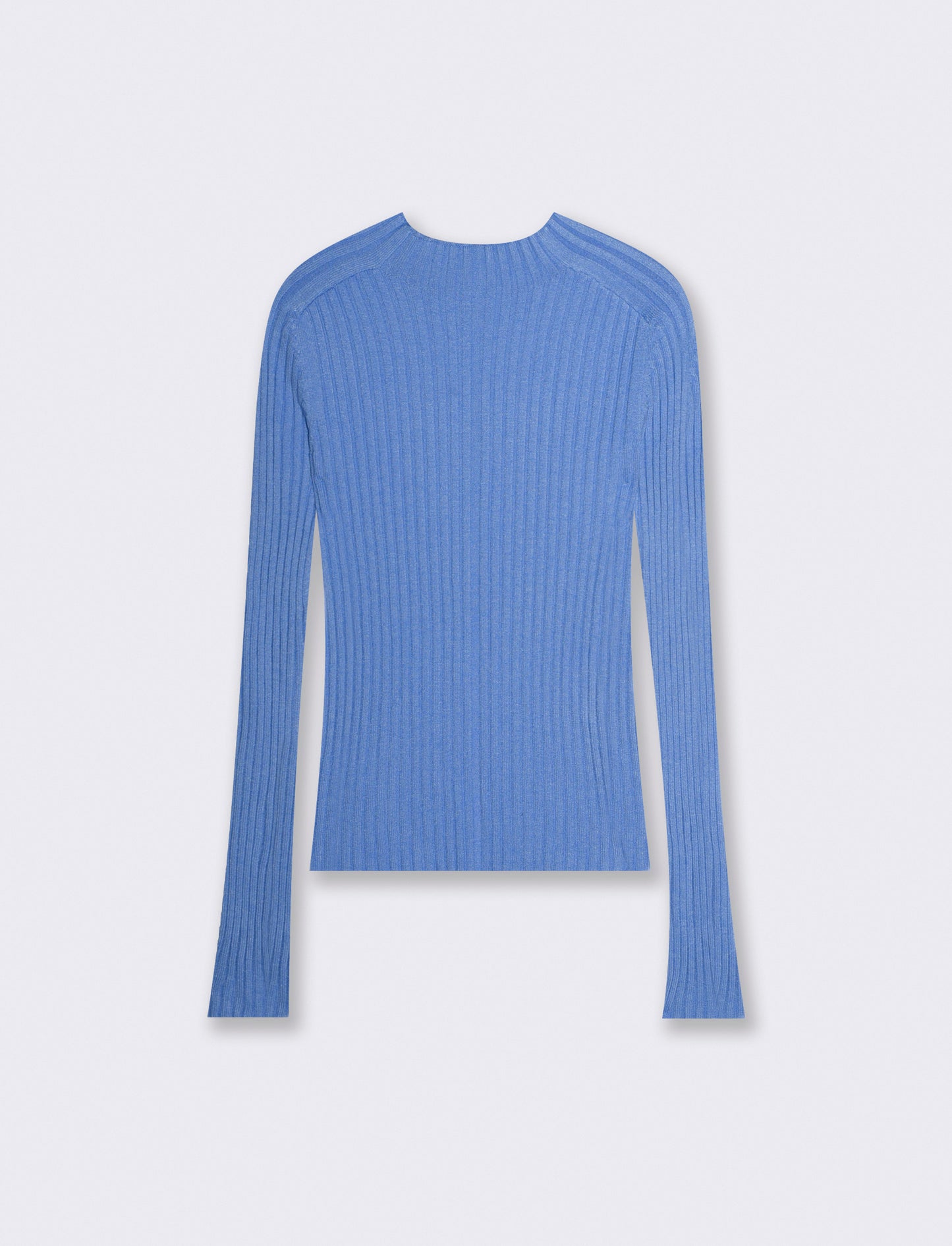 Maglia a manica lunga versatile e comoda - Celeste