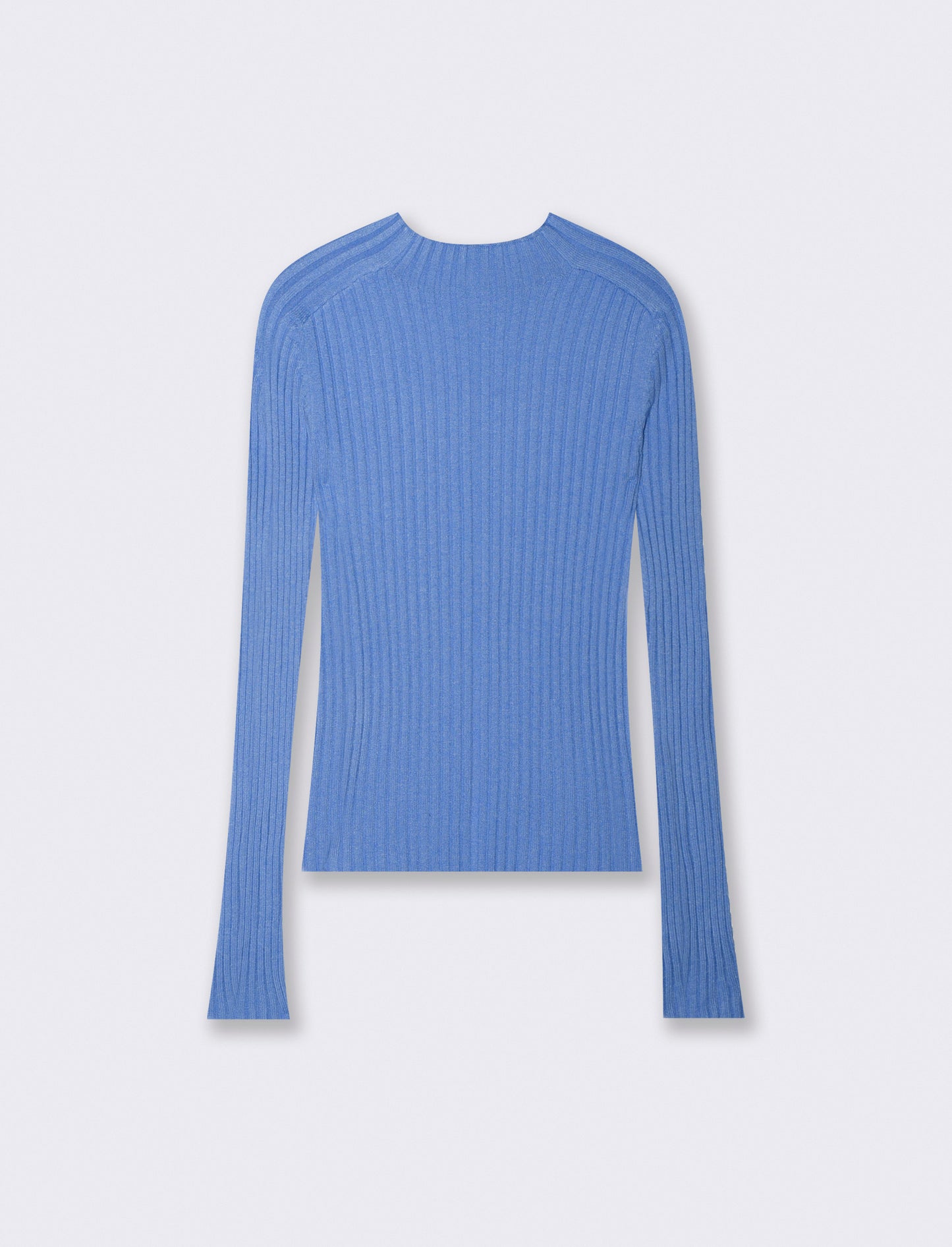 Maglia a manica lunga versatile e comoda - Celeste