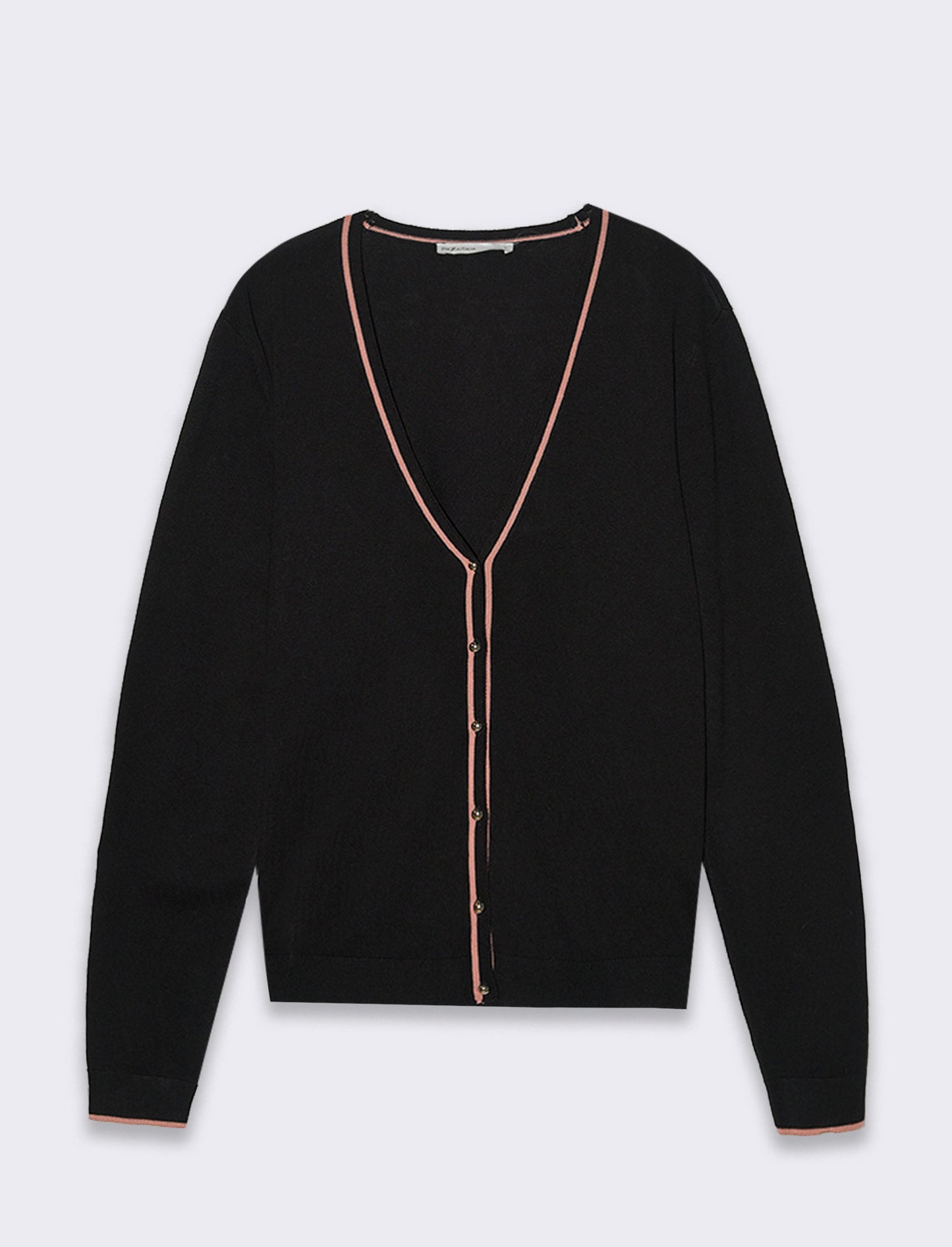Cardigan manica lunga da donna - Nero