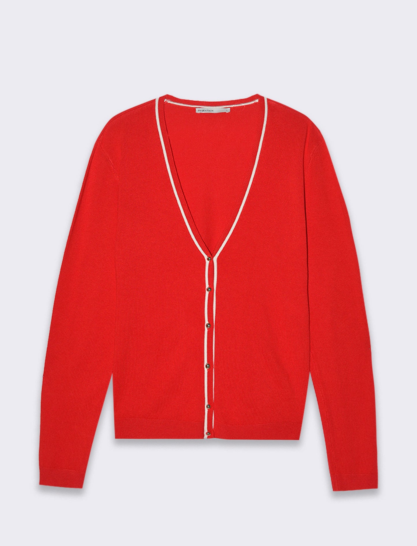 Cardigan manica lunga da donna - Rosso