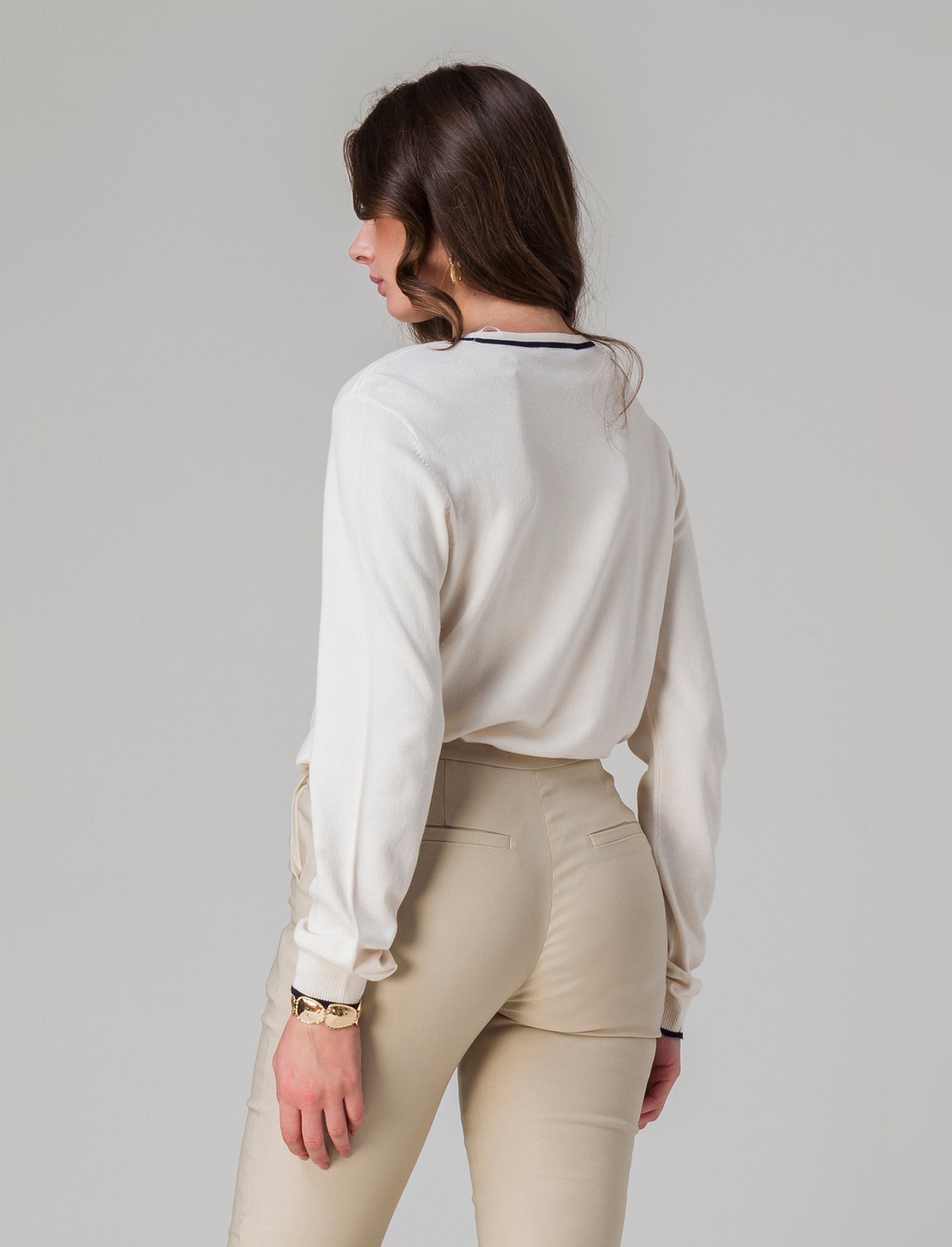 Maglia manica lunga da donna - Avorio