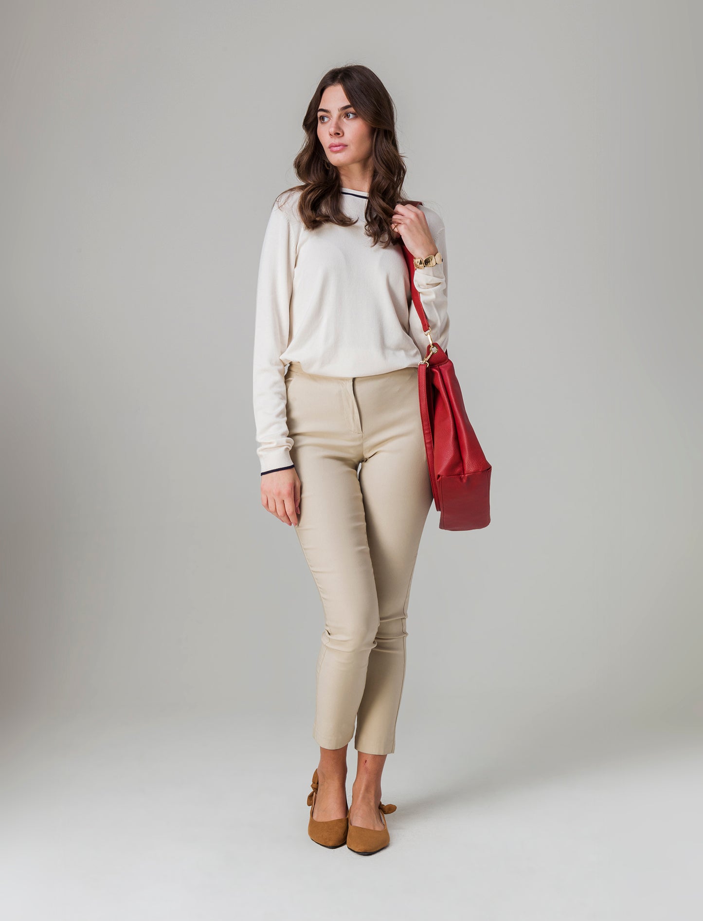 Maglia manica lunga da donna - Avorio