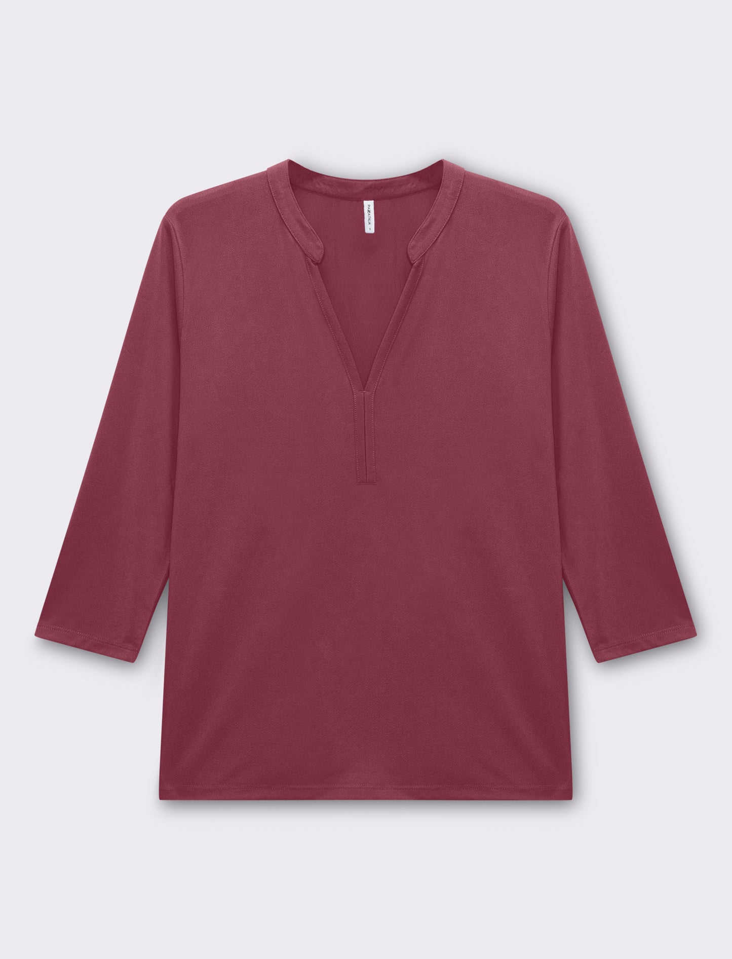 T-shirt manica 3/4 da donna - Rosa cipolla