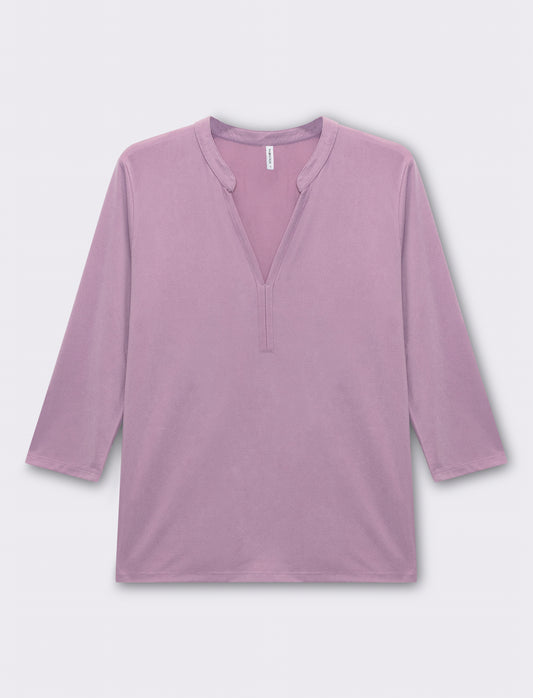 T-shirt manica 3/4 da donna - Lilla