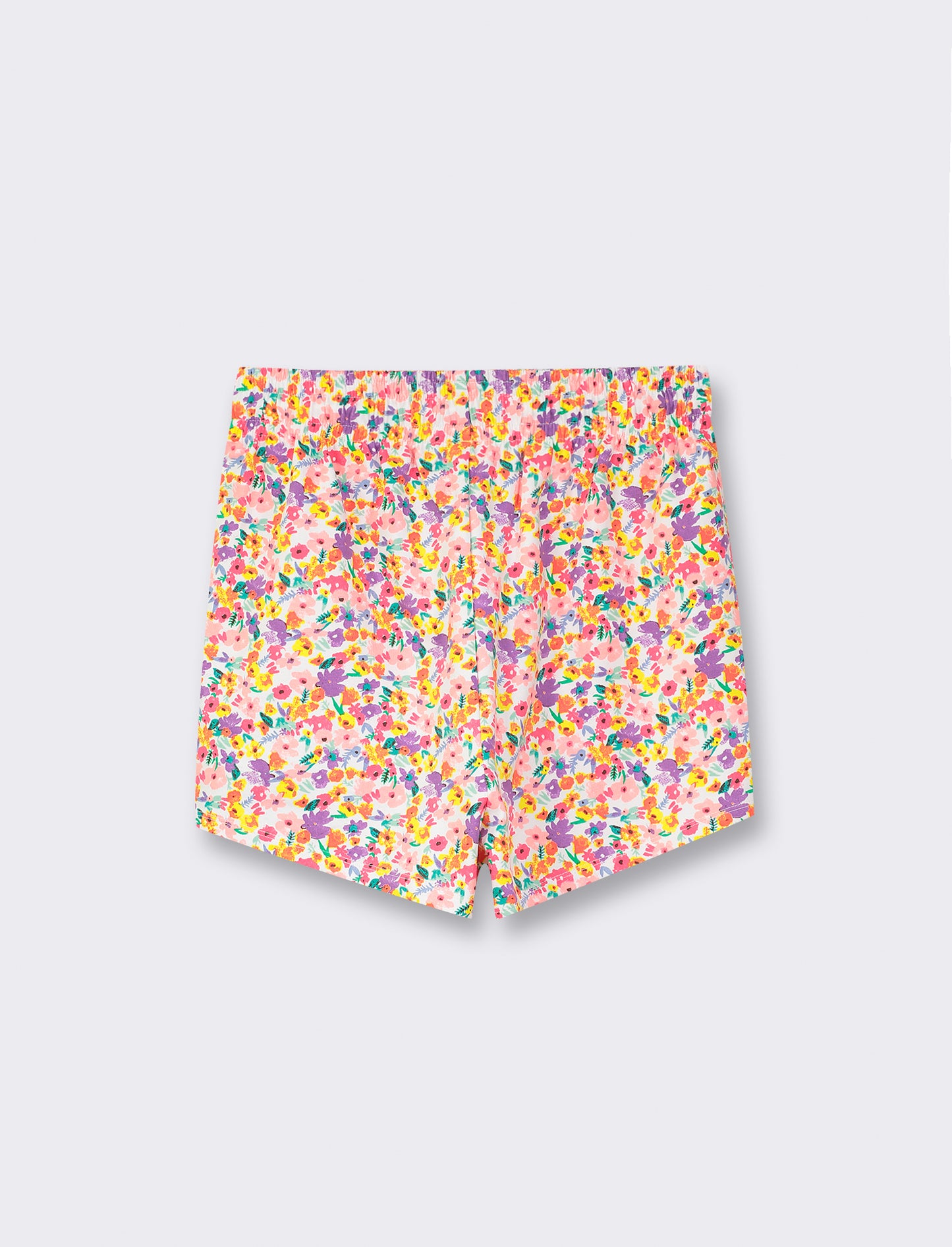 Short in felpa con elastico in vita e coulisse. Disponibile a fantasia e tinta unita - var 1