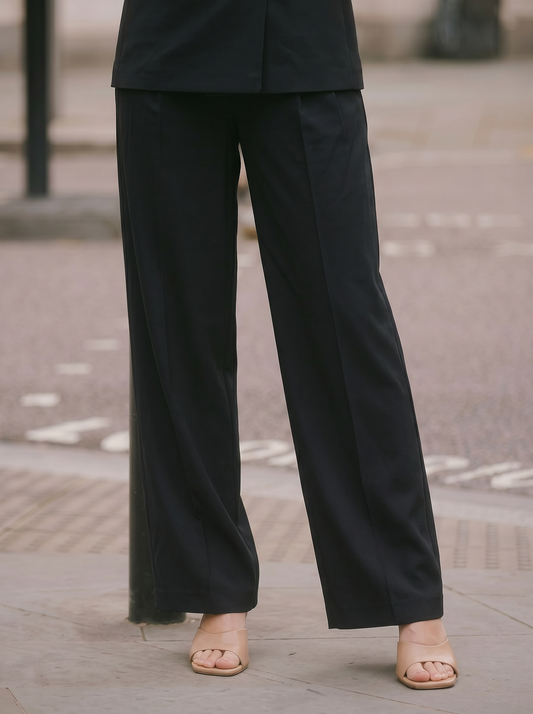 PANTALONE CON ELASTICO - Nero