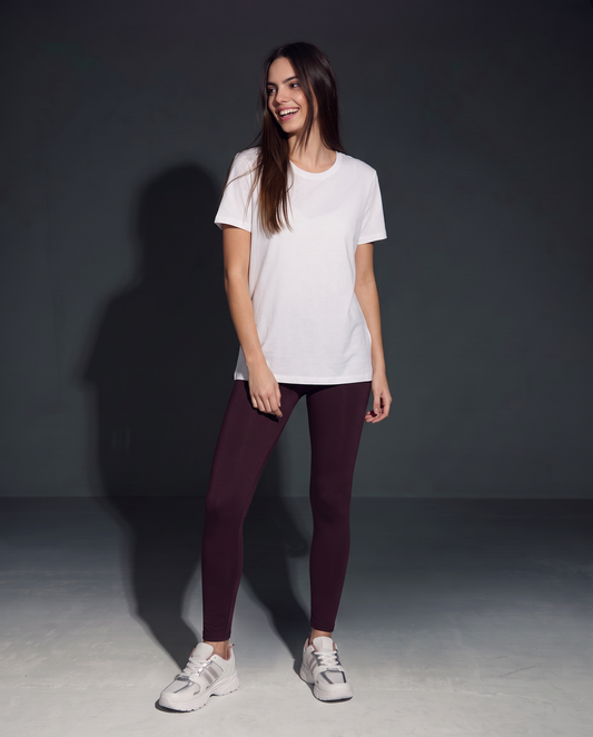 T-Shirt Basic in Cotone - Bianco