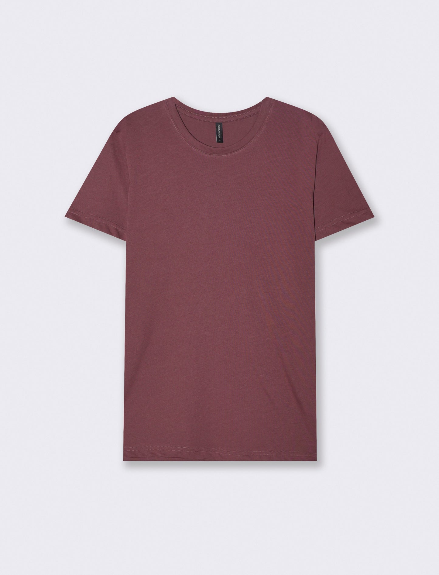 T-Shirt Basic in Cotone - Rosso amarena