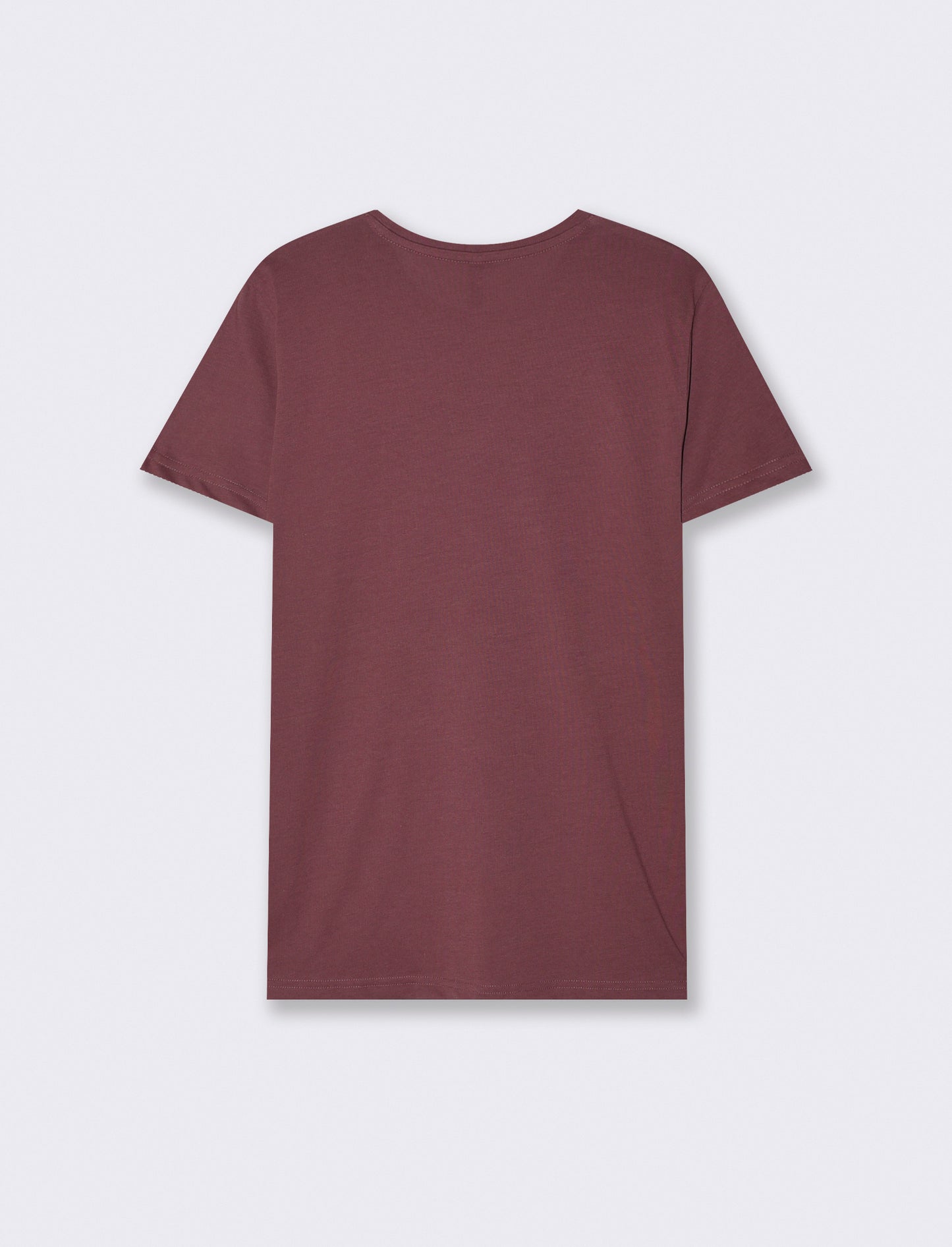 T-Shirt Basic in Cotone - Rosso amarena
