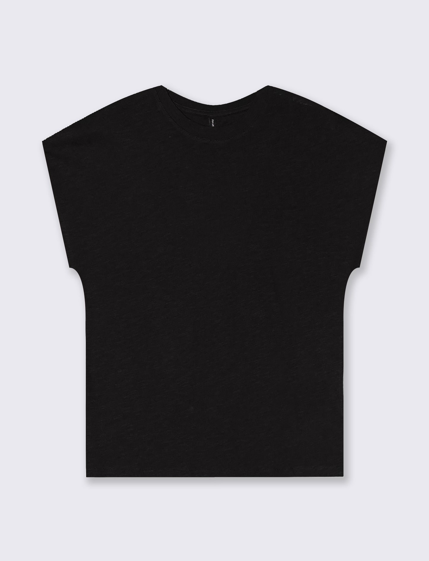 T-Shirt Manica T e Collo Tondo - Nero