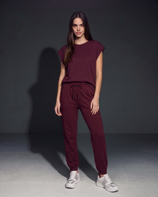 T-Shirt Short Sleeve and Round Neck - Purple
