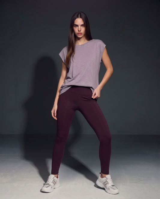 T-Shirt Short Sleeve and Round Neck - Purple