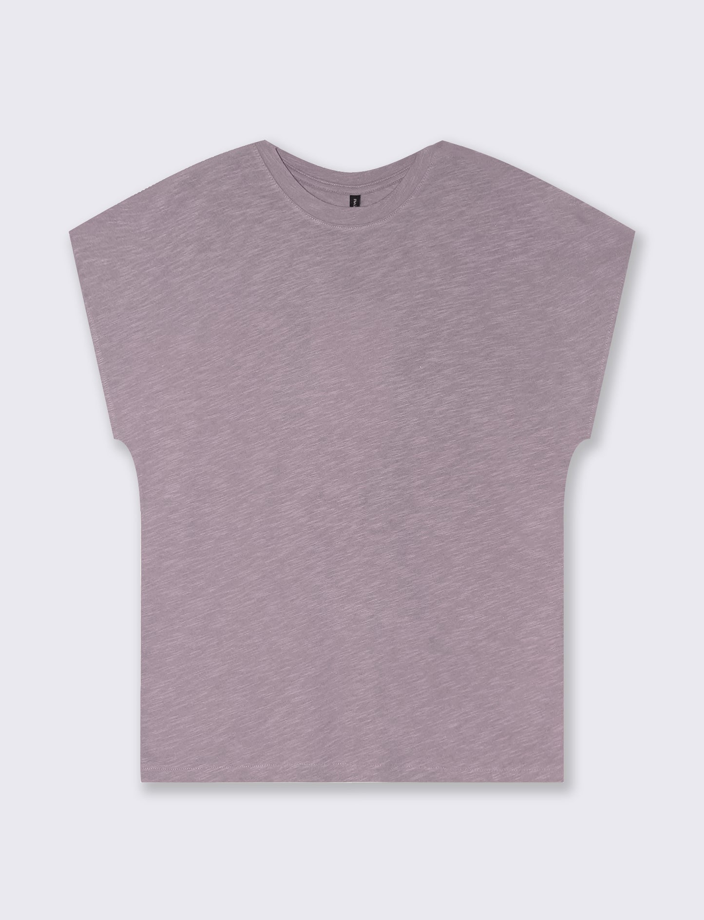 T-Shirt Manica T e Collo Tondo - Viola glicine