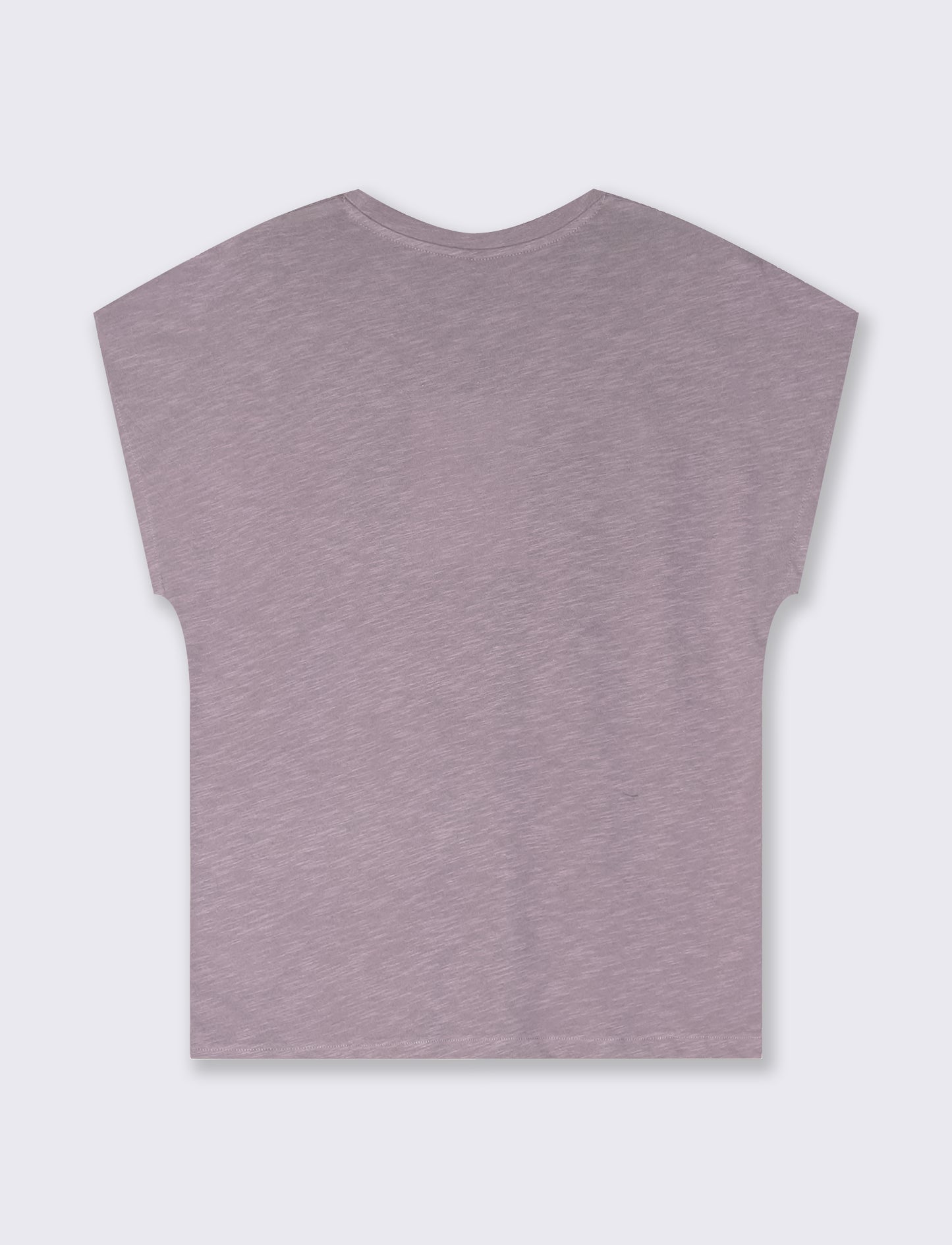 T-Shirt Manica T e Collo Tondo - Viola glicine