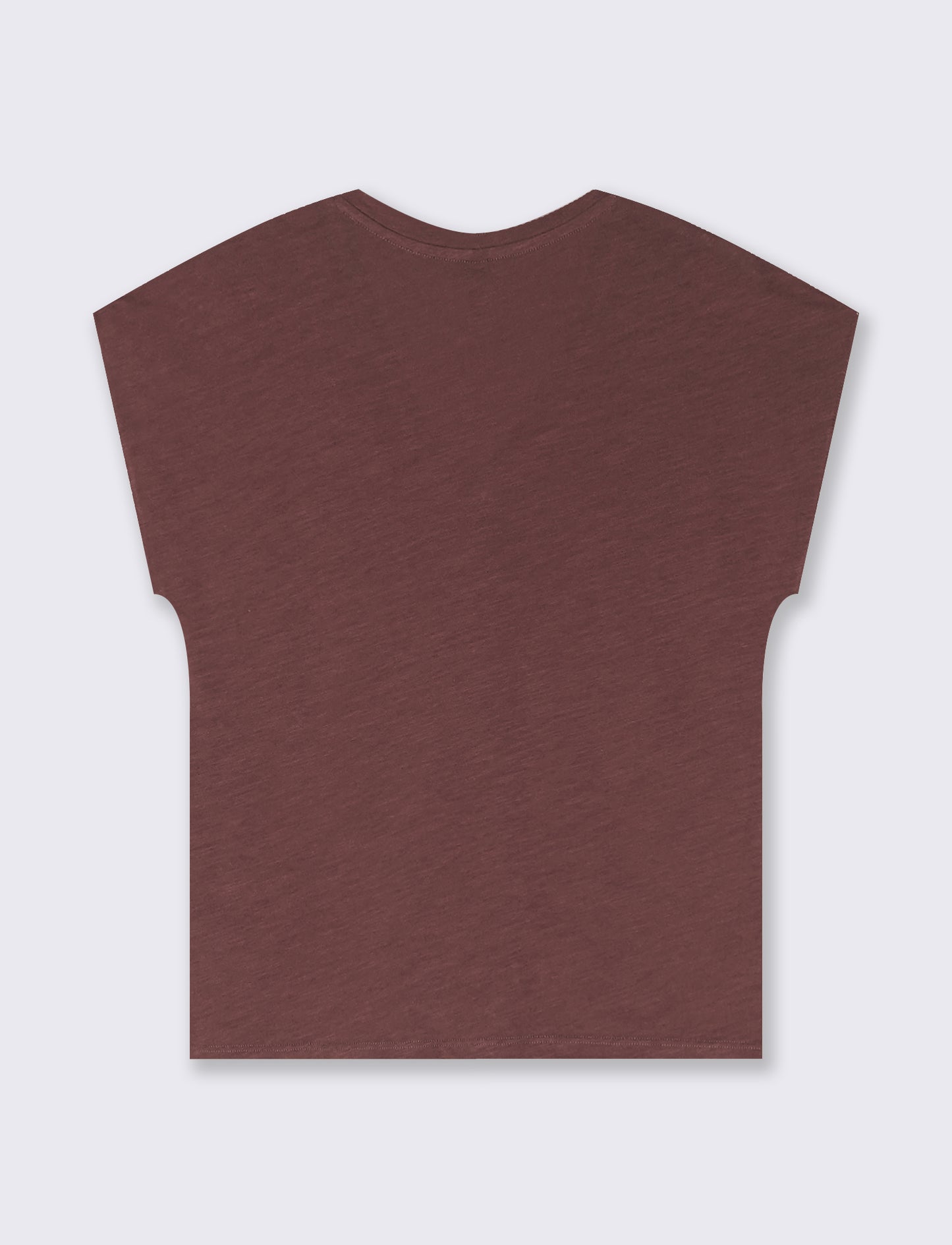 Basic Cotton V-Neck T-Shirt - Red