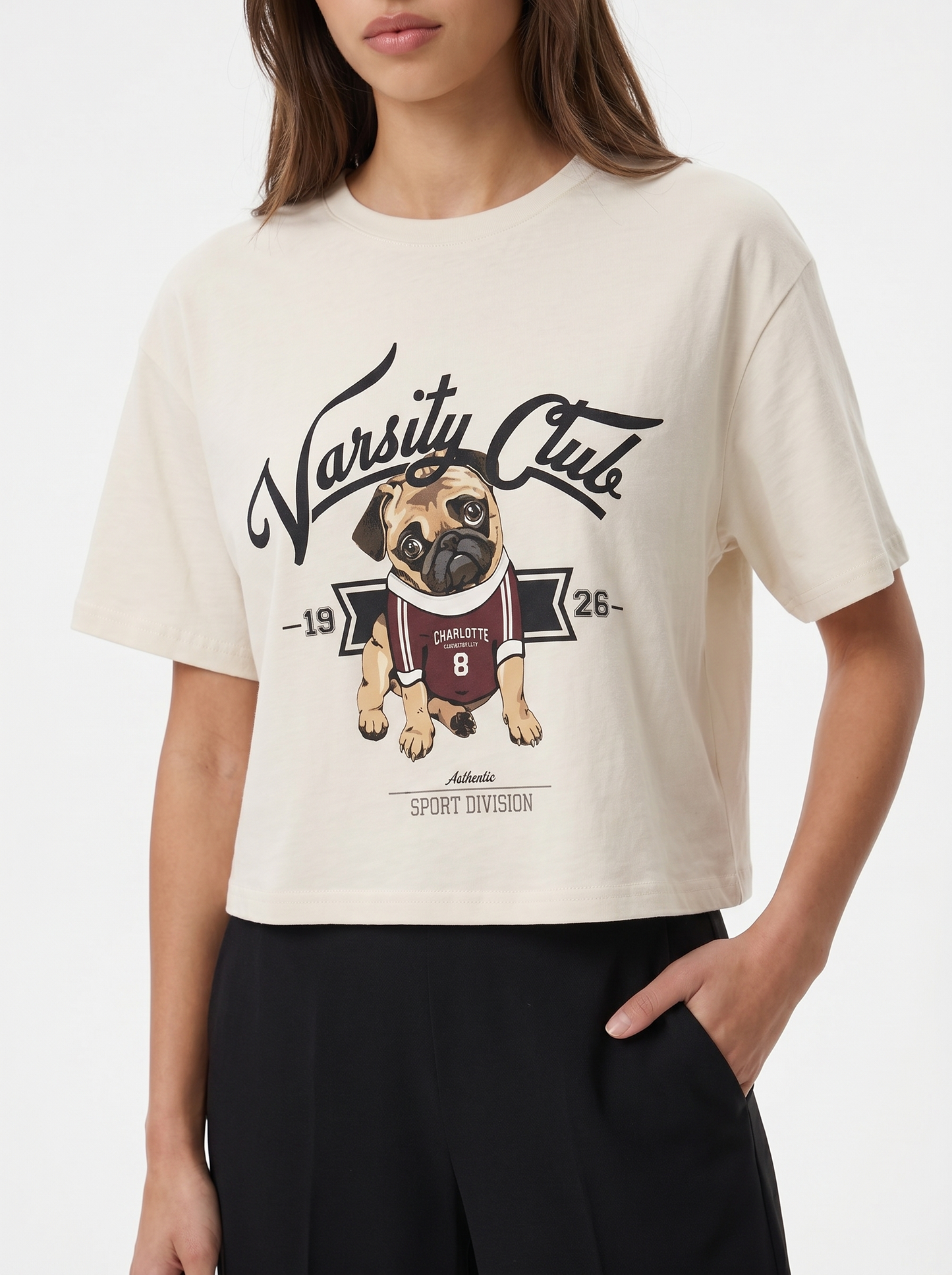 T-Shirt Mezza Manica con Stampa - var 1