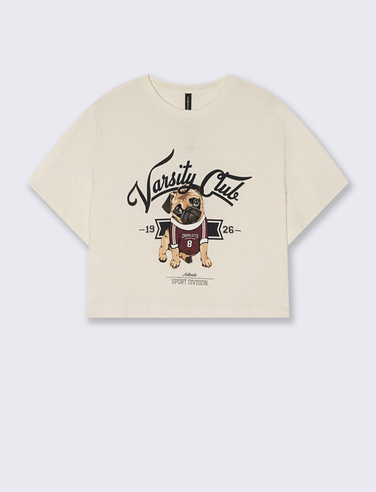 T-Shirt Mezza Manica con Stampa - var 1