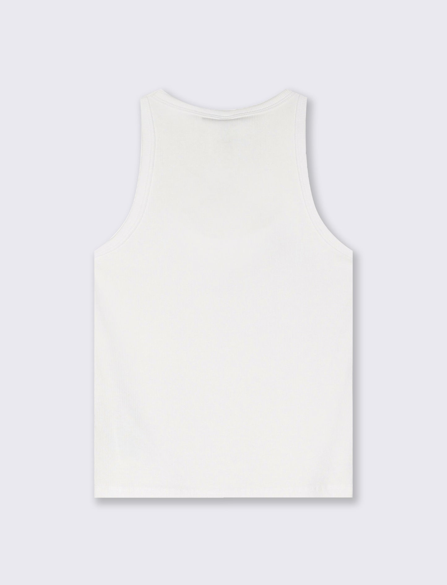 Top a Costine con Scollo Madonna - Bianco