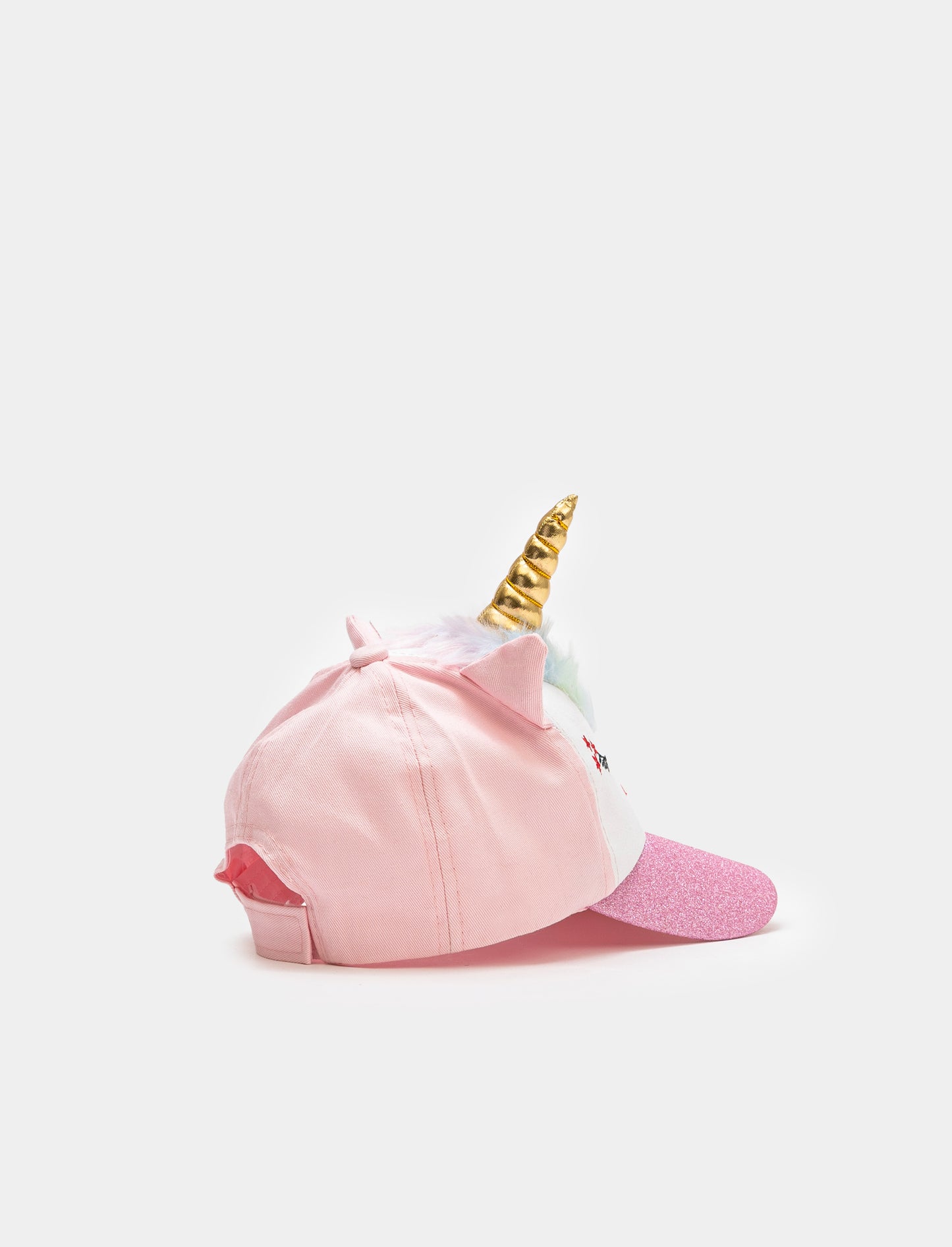 Cappello da bambina baseball unicorno - Fuxia