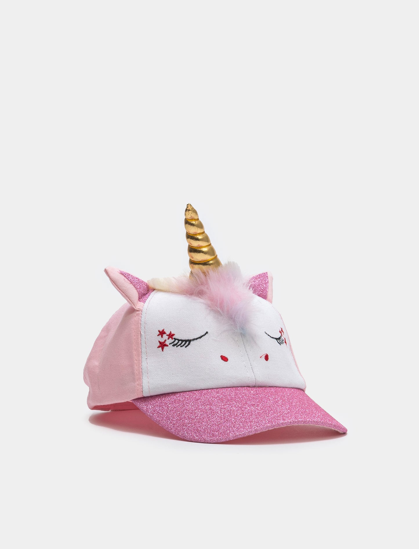 Cappello da bambina baseball unicorno - Rosa