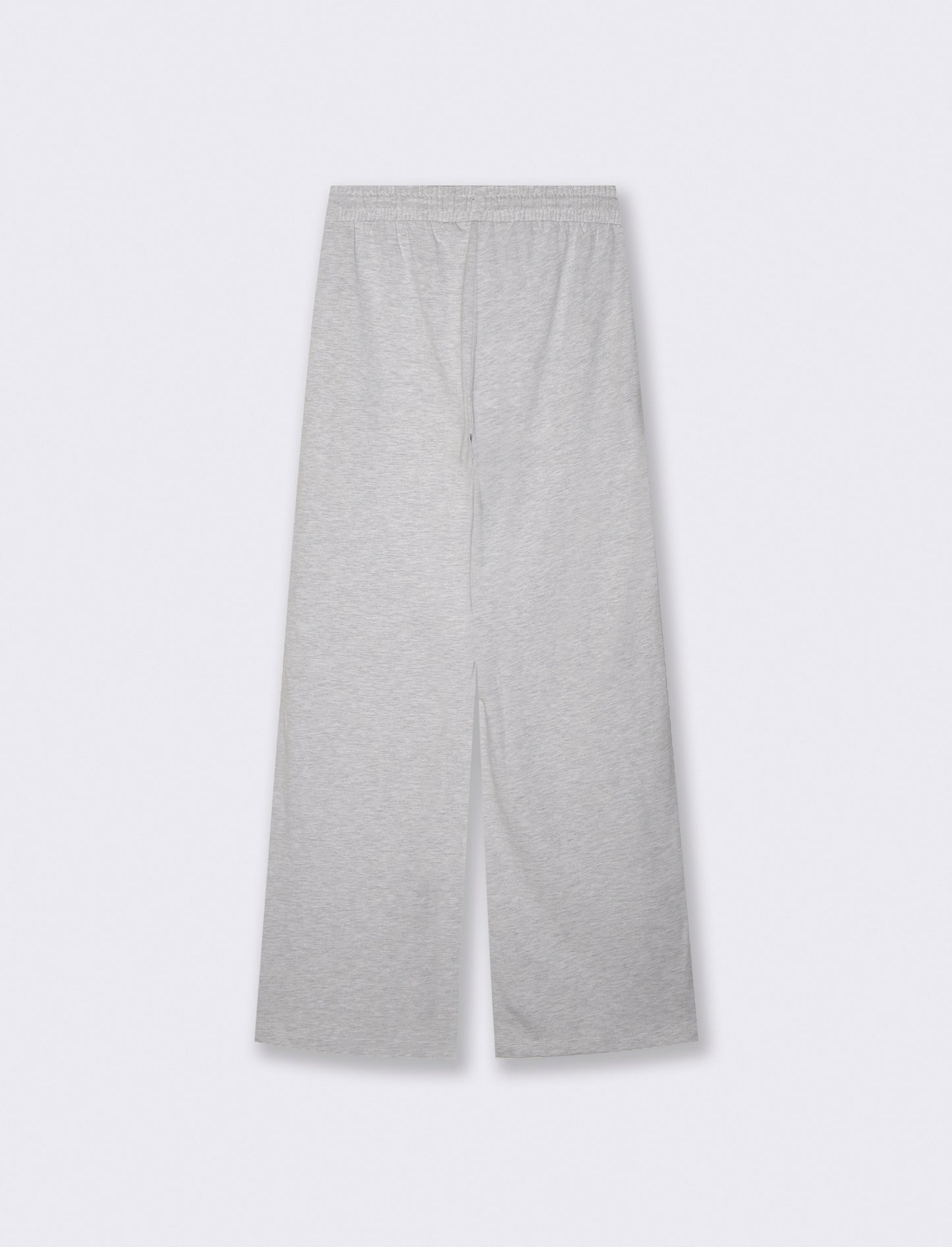 Straight joggers with drawstring and print - Grey