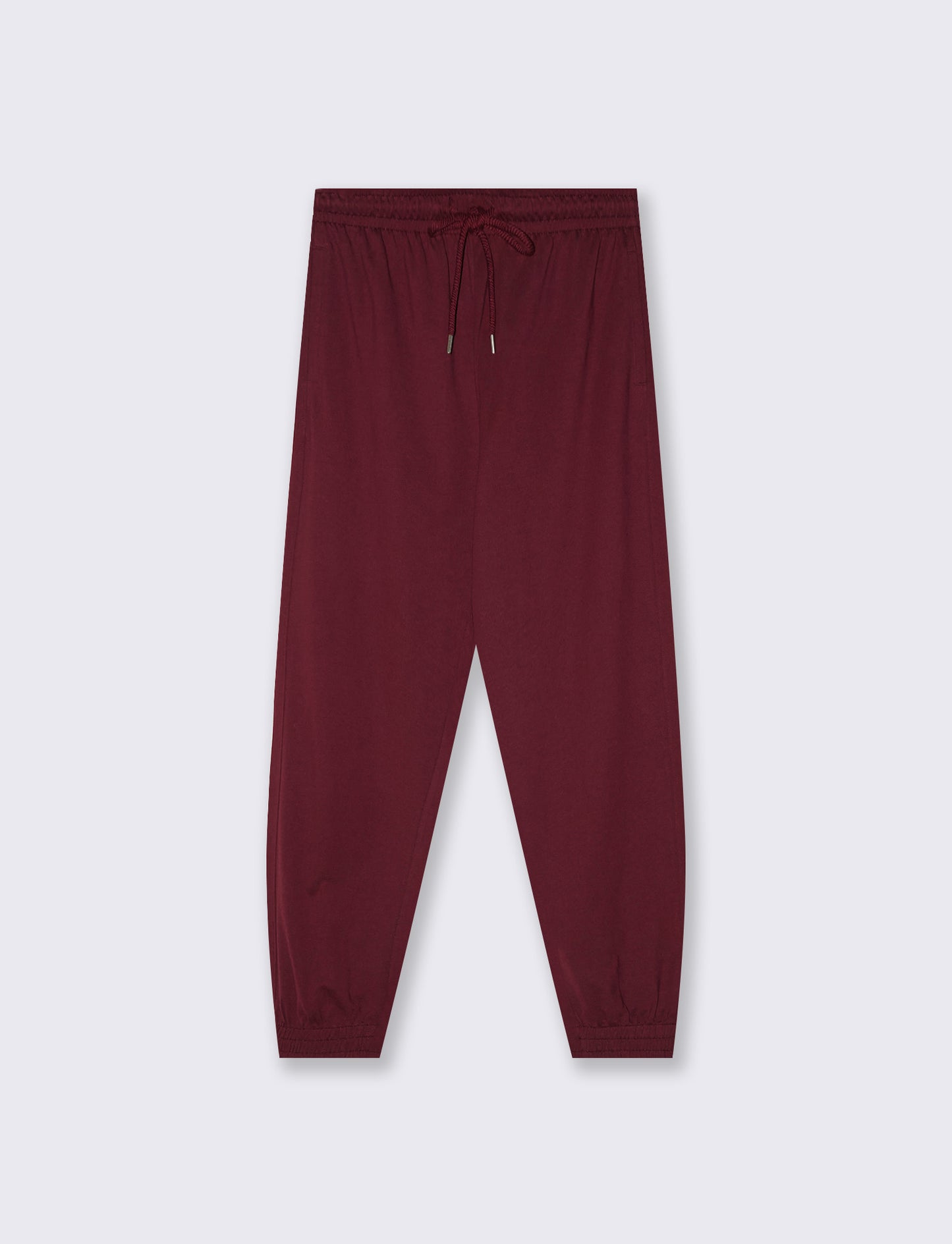 Pantaloni tuta con coulisse in vita - Viola prugna
