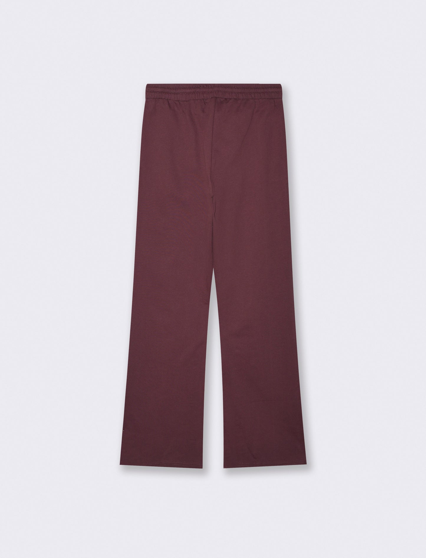 Pantaloni tuta dritti con coulisse in vita - Rosso amarena