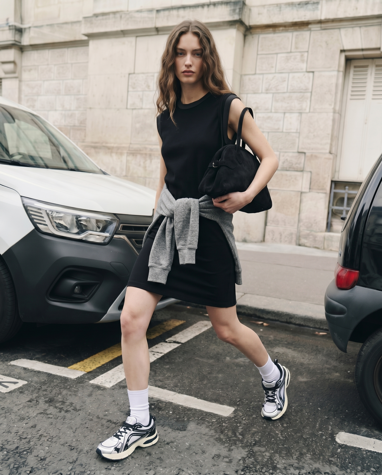 Soft Fit T-Shirt Dress - Black