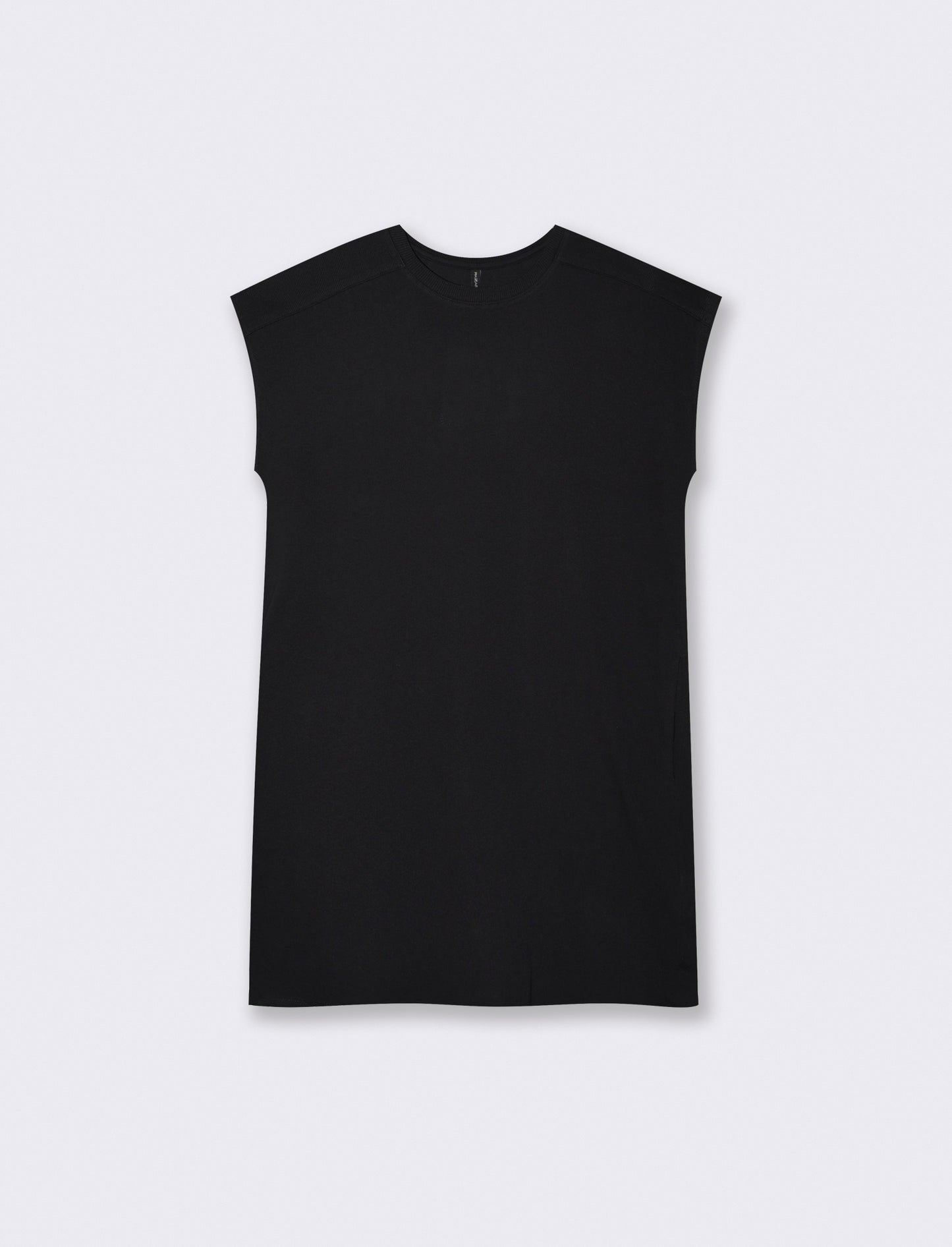 Abito T-Shirt con Vestibilità Morbida - Nero