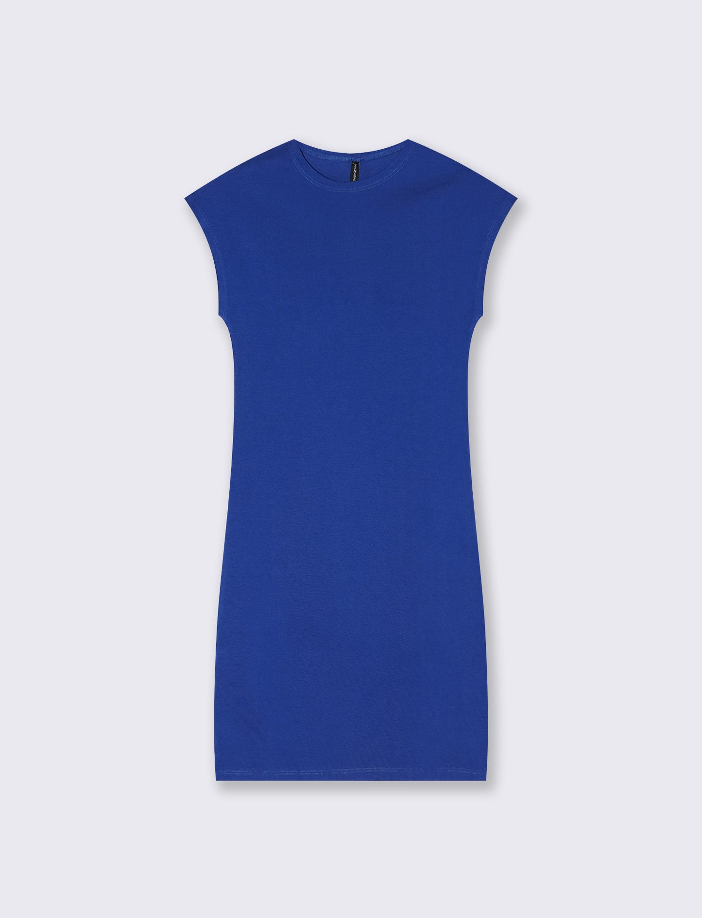 Vestito corto a costine con manica a T - Royal
