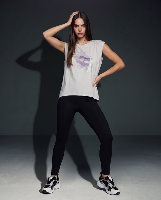Seamless Side Leggings - Black