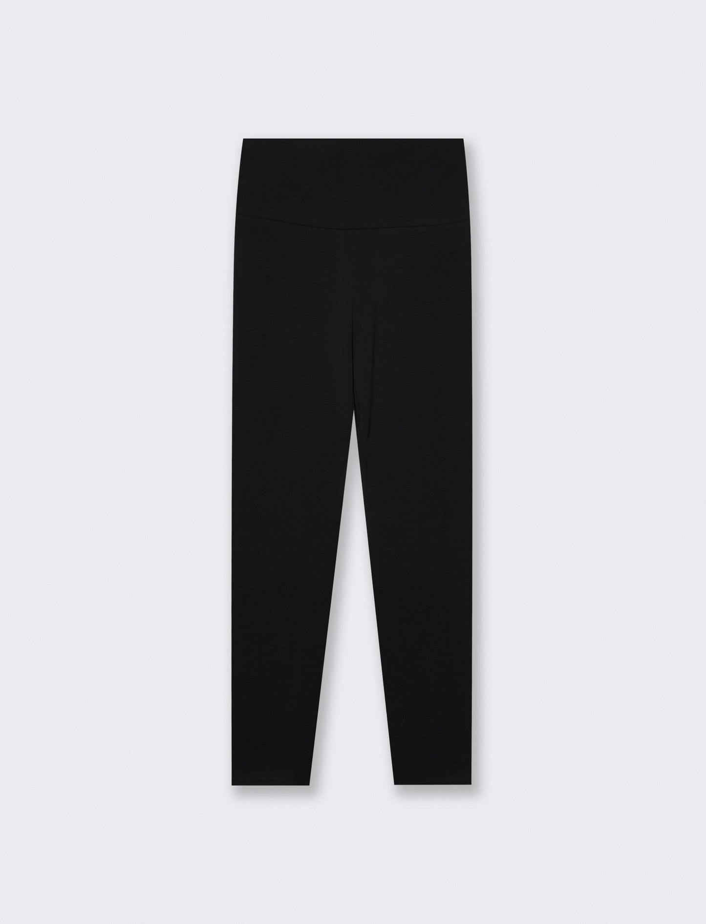 Basic high-waisted skinny leggings - Black